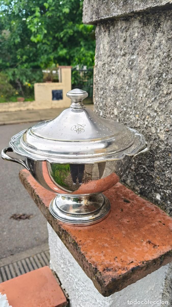 Antig&uuml;edades: Soupi&egrave;re argent massif poin&ccedil;on &eacute;toile 5 branche 1860