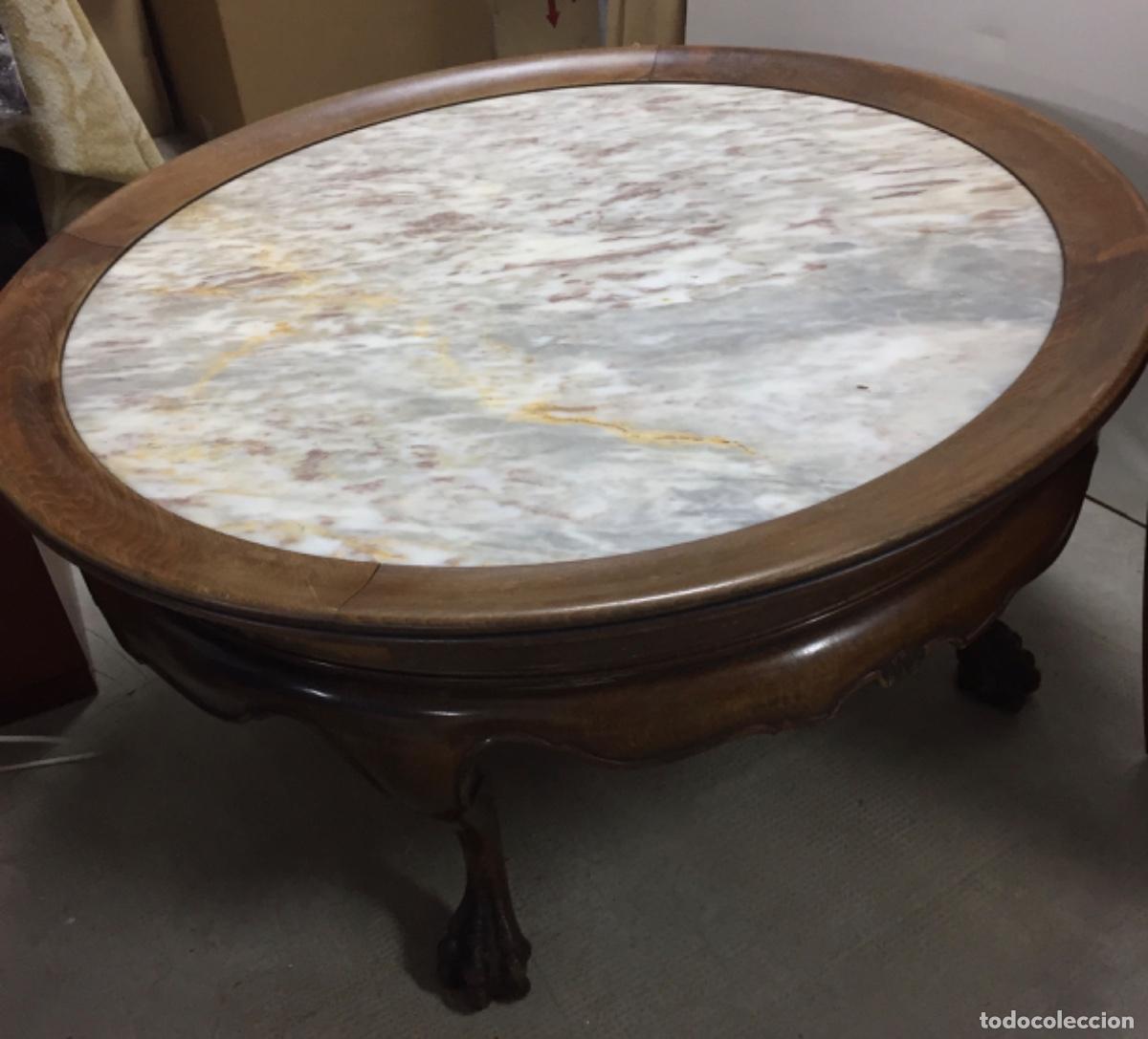 Antig&uuml;edades: Mesa de centro redonda - Foto 4