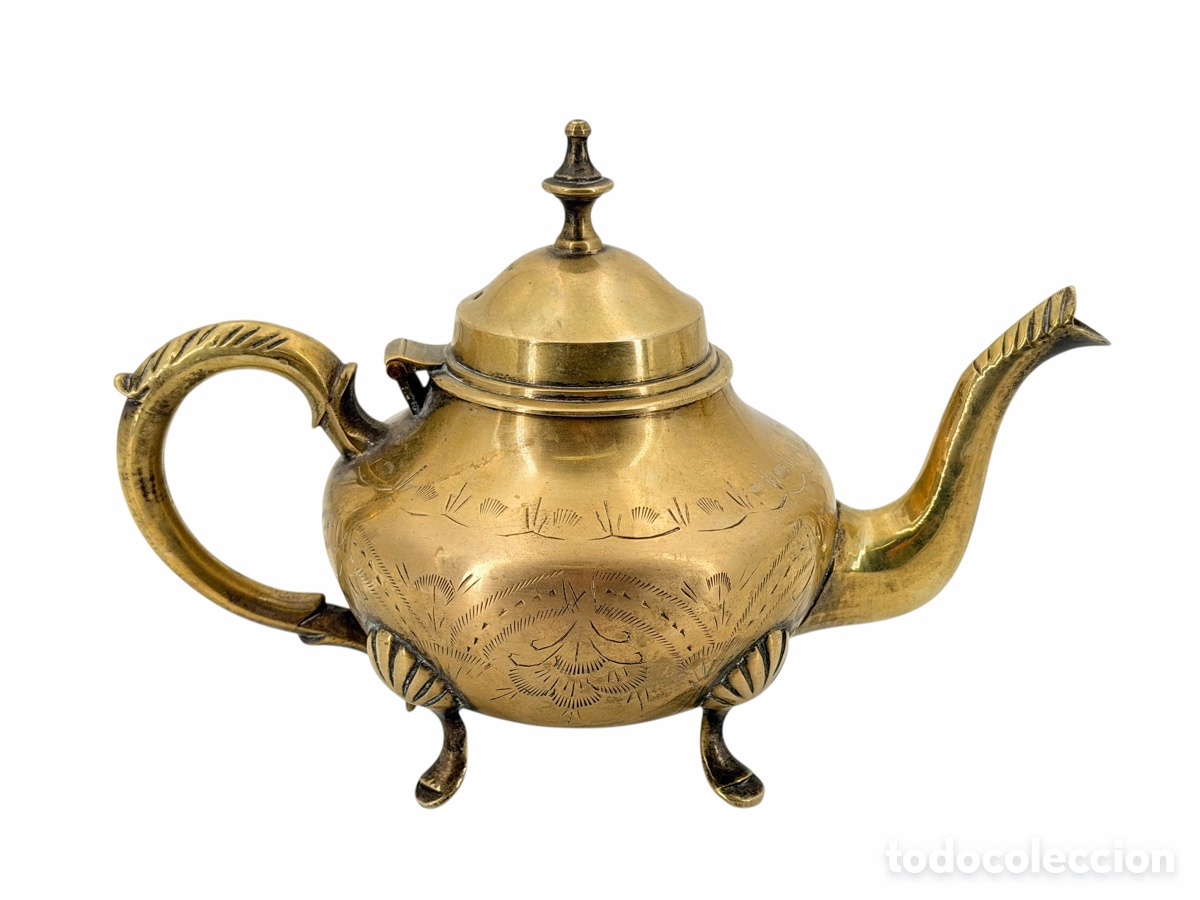 Antiguidades: Antigua tetera de Bronce