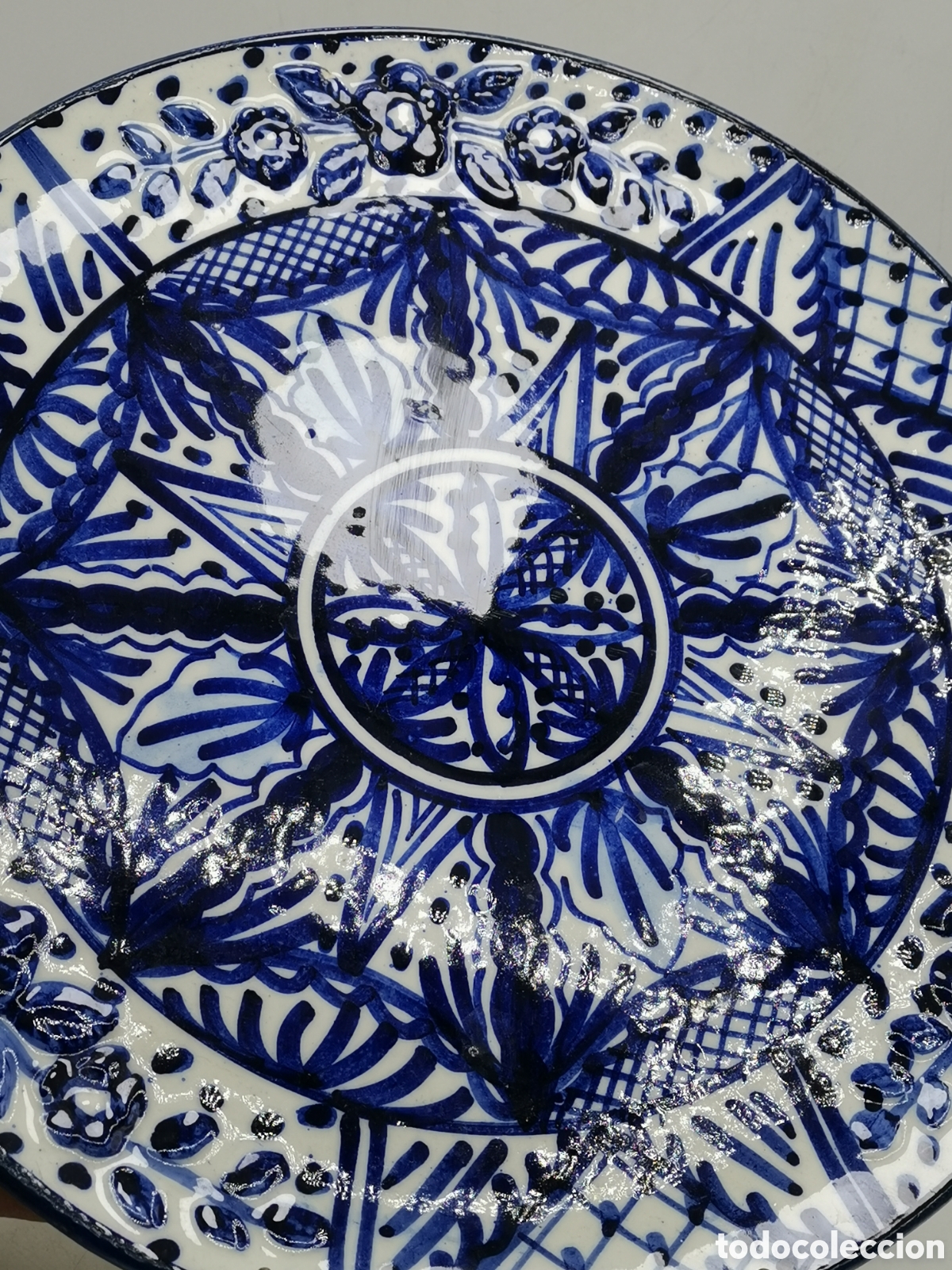 Antig&uuml;edades: PRECIOSO PLATO DE CER&Aacute;MICA DE MANISES P. ZORRILLA