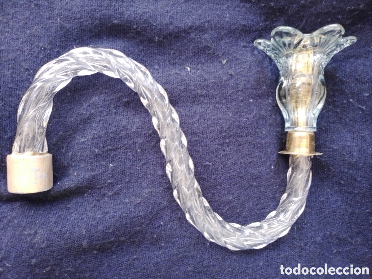 Antig&uuml;edades: Repuestos brazo lampara cristal. - Foto 2
