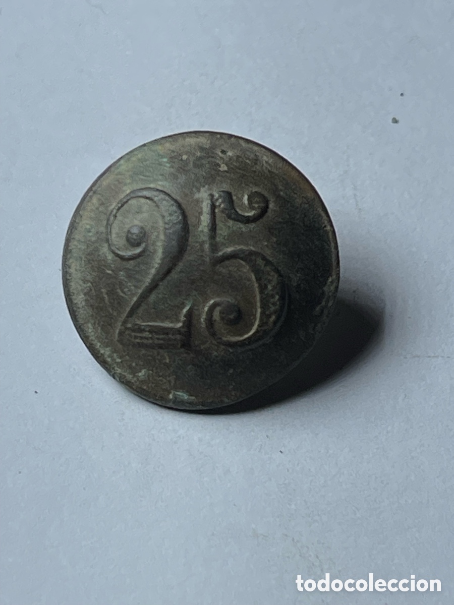 Antig&uuml;edades: BOT&Oacute;N INFANTER&Iacute;A DE LINEA SIGLO XIX - Foto 1