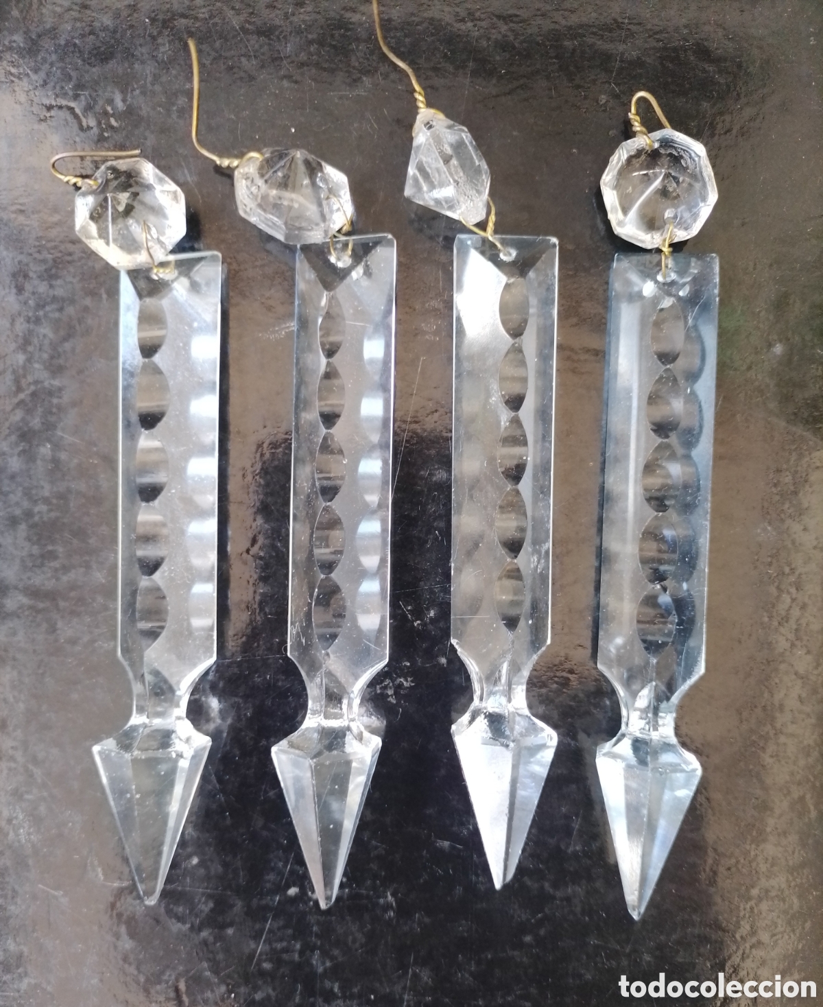 Antig&uuml;edades: L&aacute;grimas de cristal para lamparas.