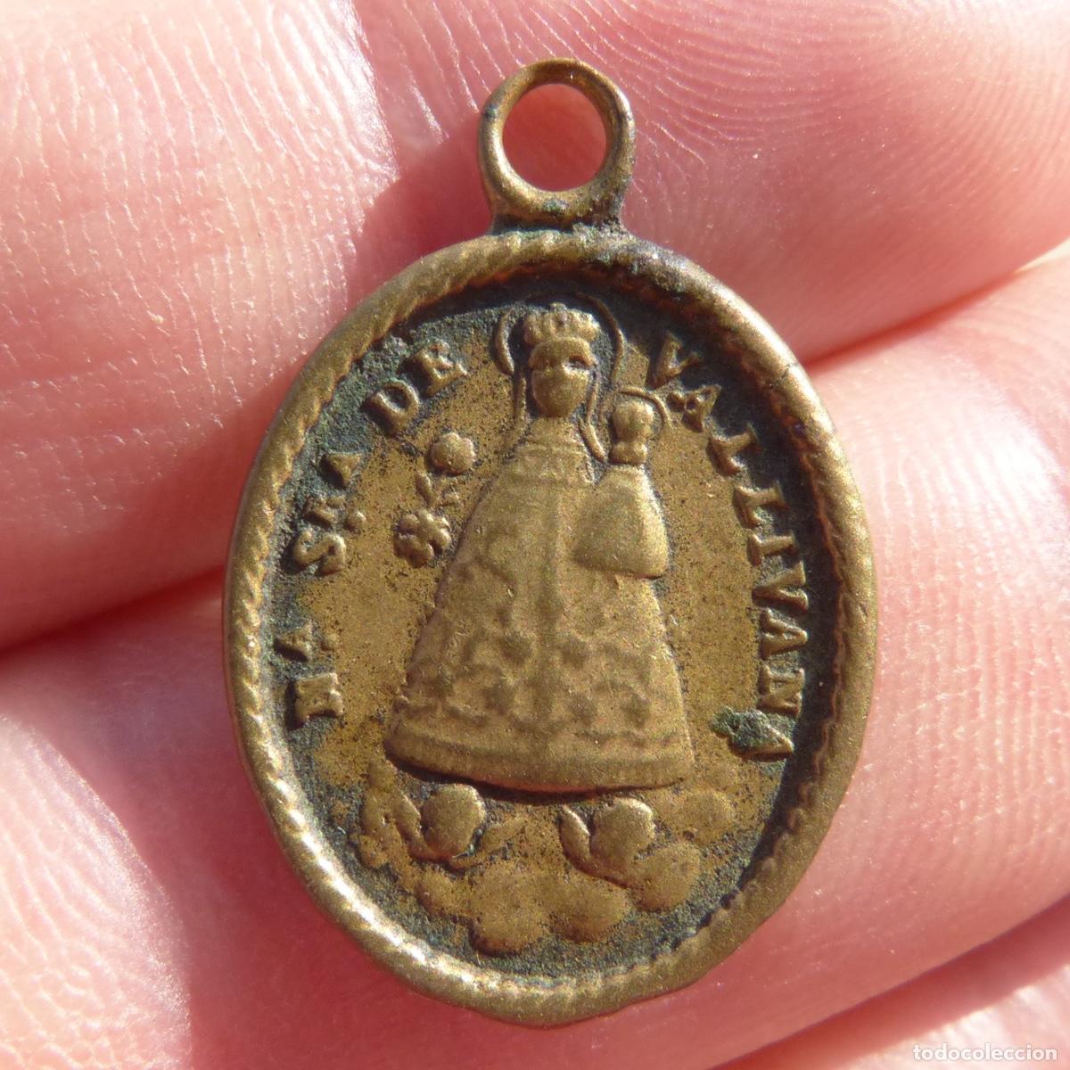 Antig&uuml;edades: Antigua e inedita medalla, san urbez, nuestra se&ntilde;ora de Vallivana, 2,62gr.