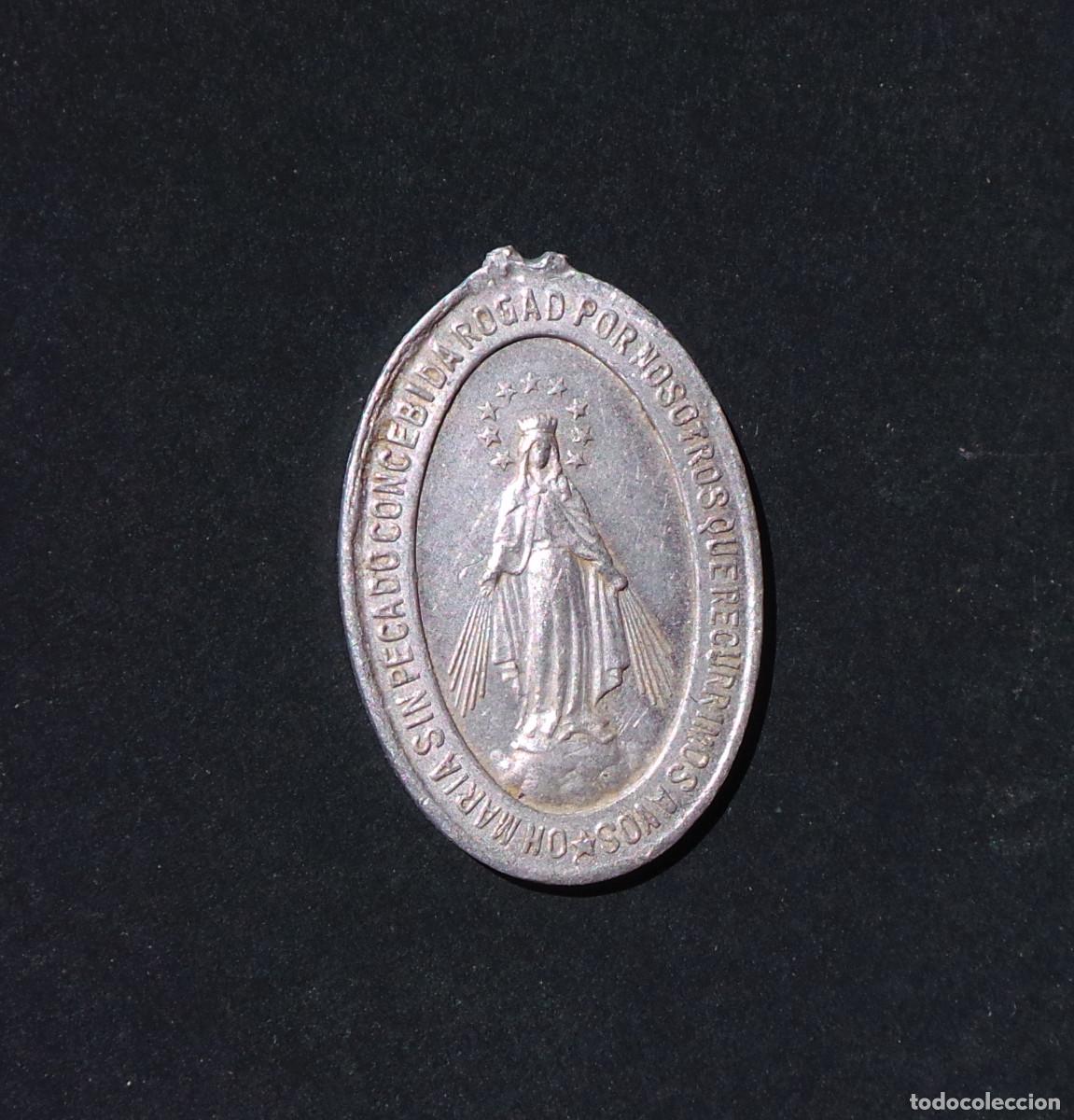 Antiquit&eacute;s: MEDALLA VIRGEN MILAGROSA, CONOCIDA TAMBI&Eacute;N COMO NUESTRA SE&Ntilde;ORA DE LAS GRACIAS