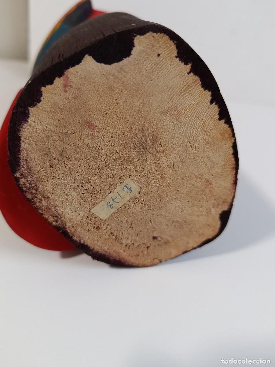 Antig&uuml;edades: TALLA DE LORO EN MADERA DE BALSA. 31 cm - Foto 5