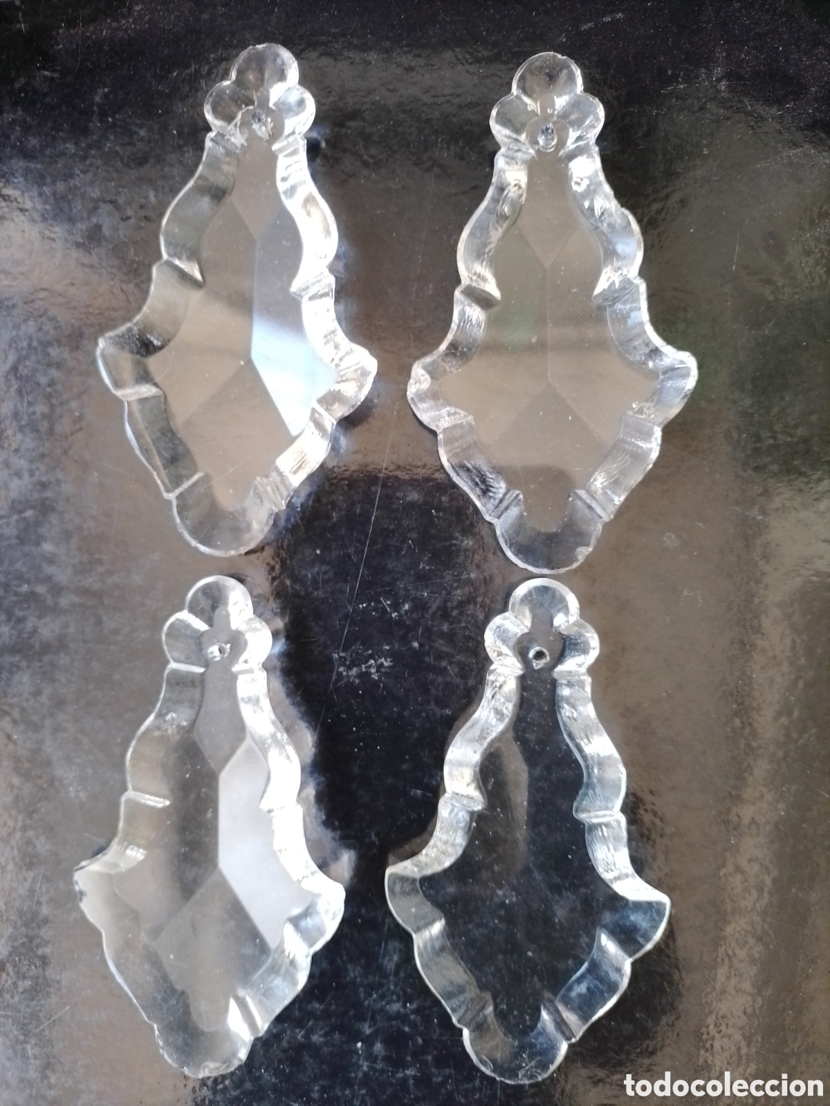 Antig&uuml;edades: L&aacute;grimas de cristal 10.5cm. - Foto 2