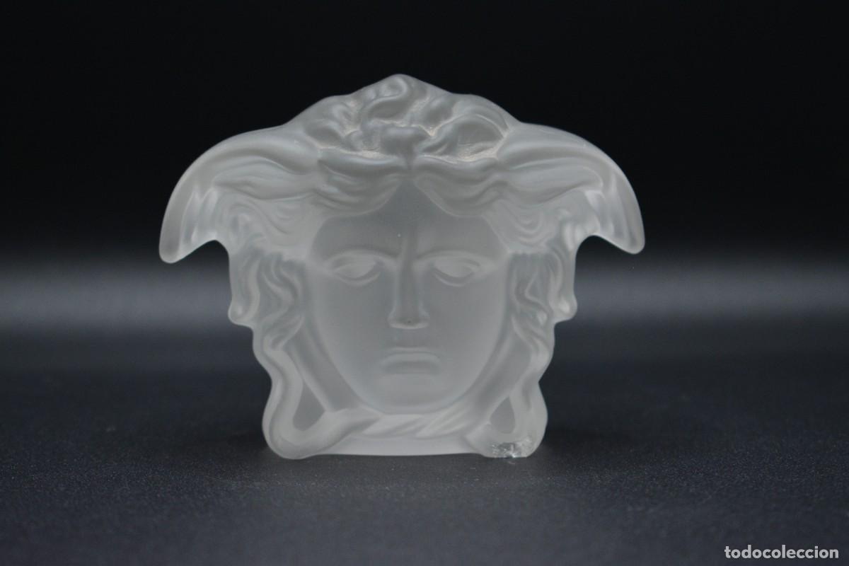 Antiguidades: Versace x Rosenthal - Cabeza de Medusa Lumi&egrave;re - Cristal de plomo esmerilado