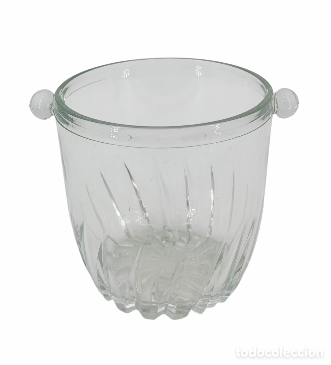 Antiquit&eacute;s: Antigua Cubitera de Cristal Tallado