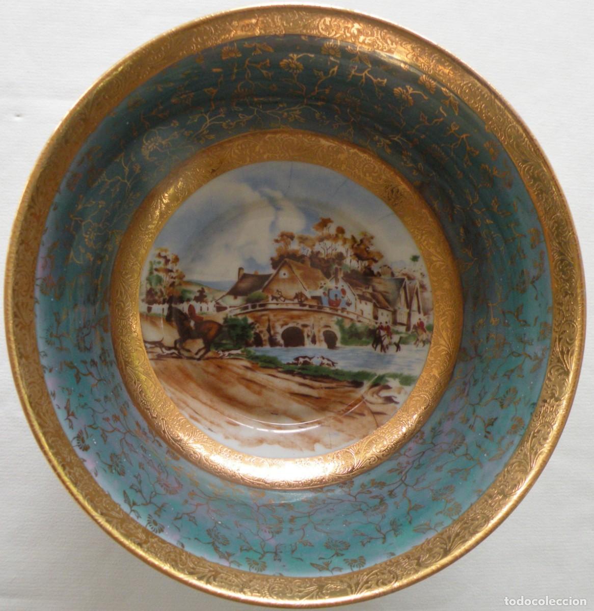 Antiquit&eacute;s: ANTIGUA ENSALADERA DE CER&Aacute;MICA DE LIMOGES