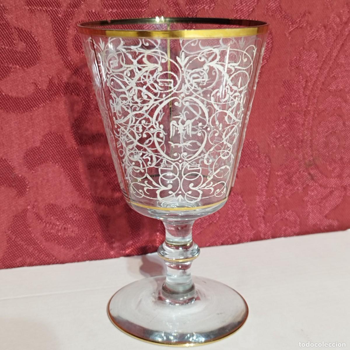 Antig&uuml;edades: BONITA COPA CRISTAL - SELLO PLANELLS -