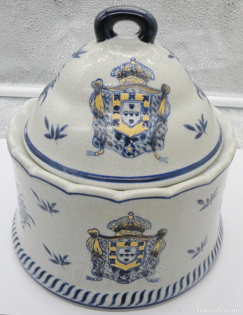 Antig&uuml;edades: ANTIGUA BOMBONERA DE CER&Aacute;MICA CHINA VIDRIADA IRONSTONE DE VICTORIA WARE. NUEVA