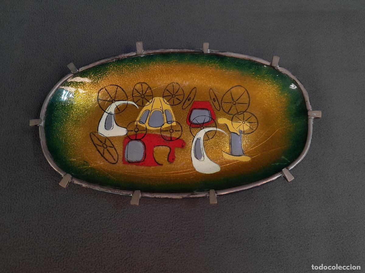 Antiques: BANDEJA OVALADA EN ESMALTE AL FUEGO.ELLAMARIE Y JACKSON WOOLLEY. C.1950