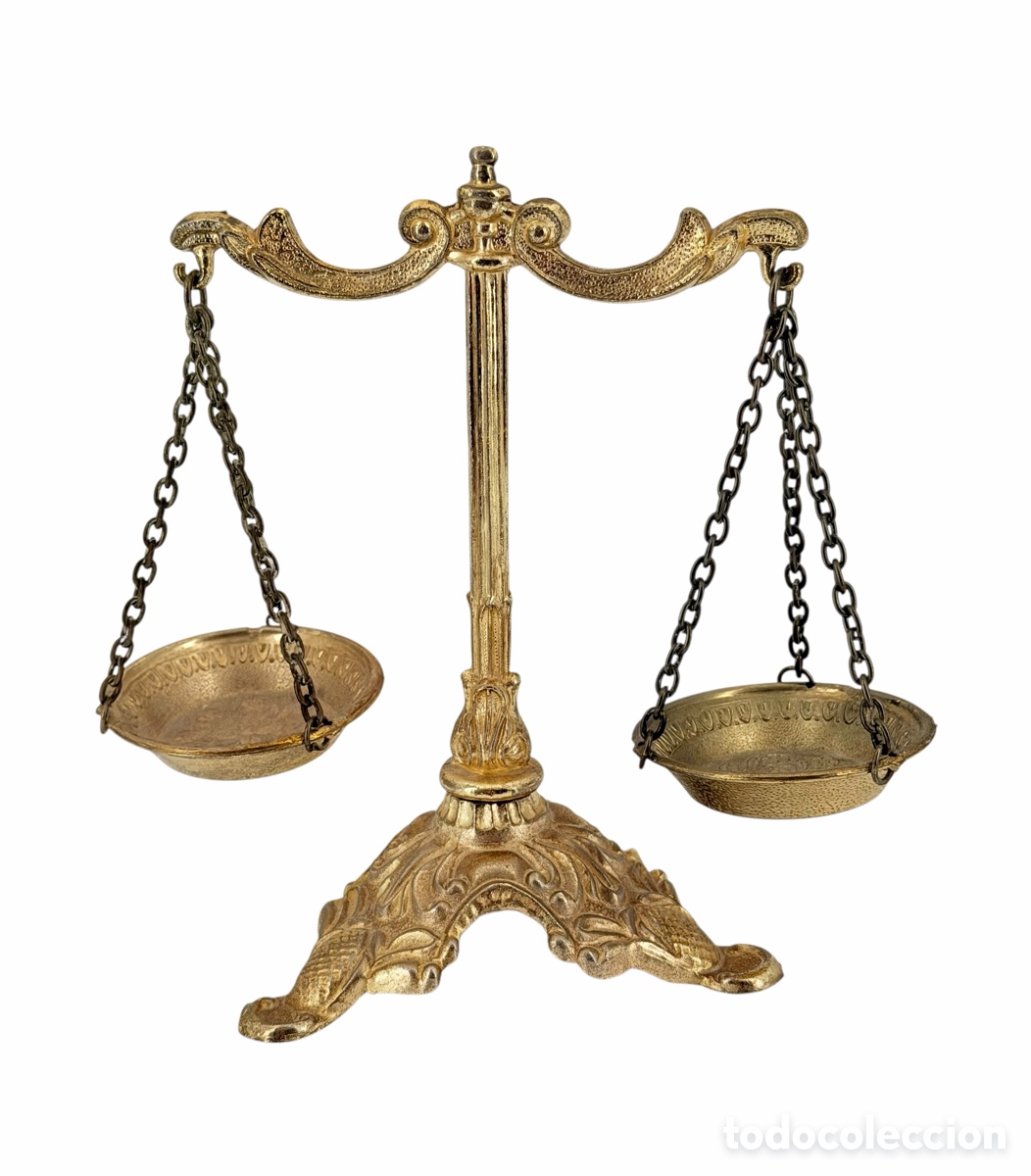 Antiquit&auml;ten: Figura de Balanza de Lat&oacute;n