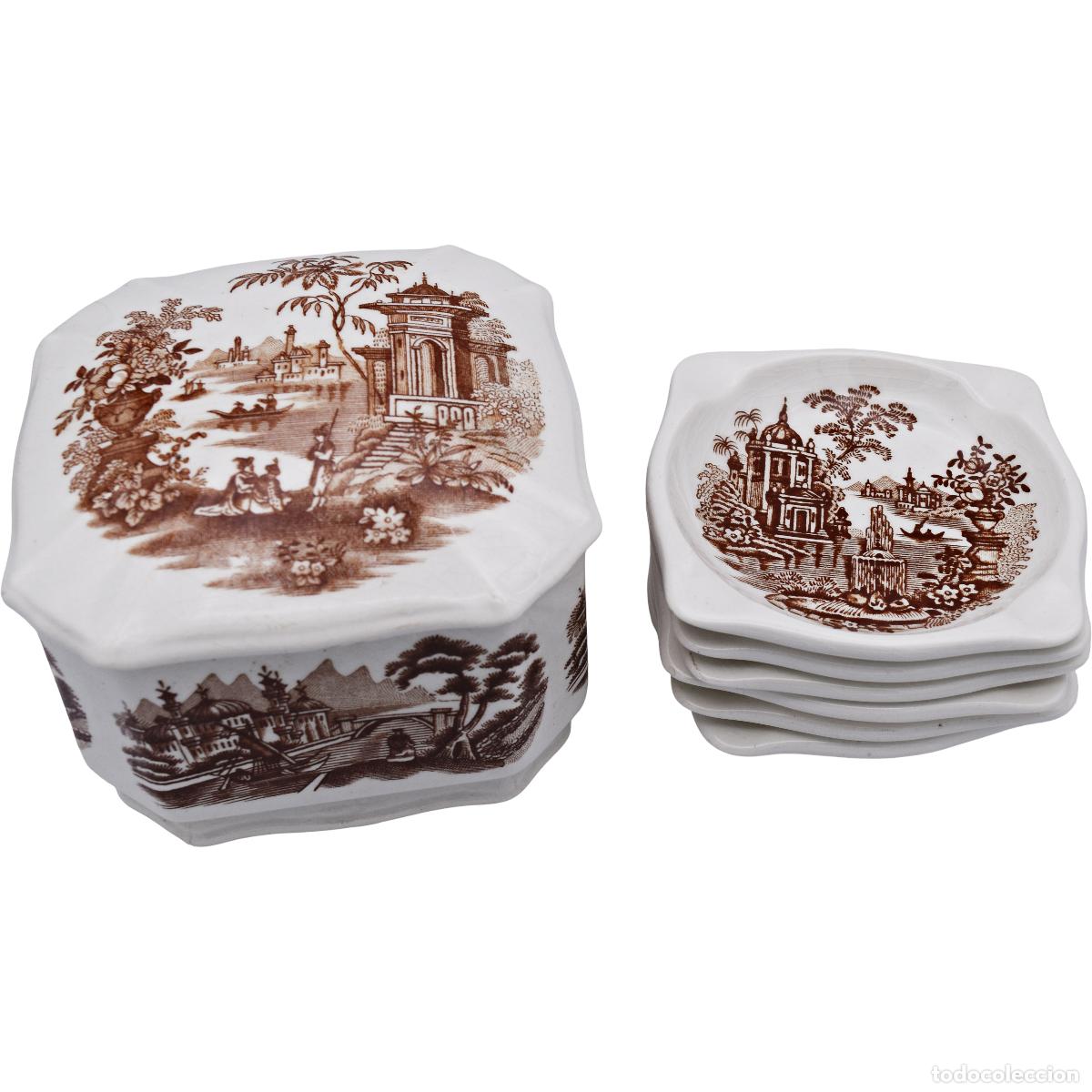 Antig&uuml;edades: La Cartuja Pickman - Ceniceros de porcelana