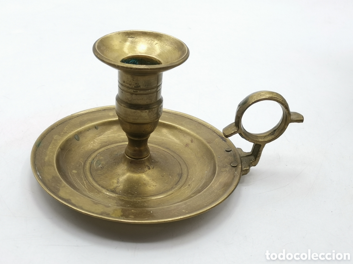 Antig&uuml;edades: PALMATORIA ANTIGUA DE BRONCE CON BONITO DISE&Ntilde;O