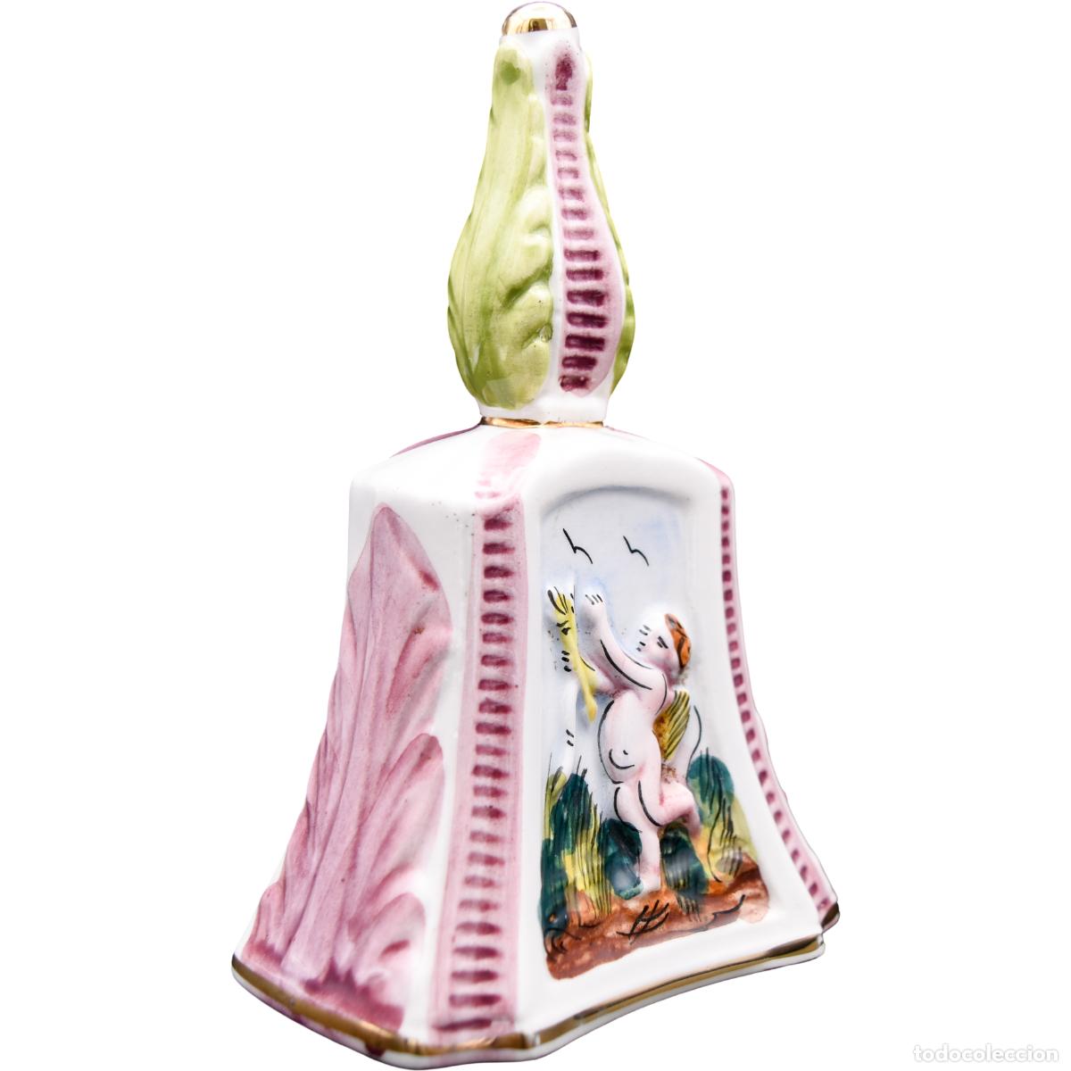 Antiquit&eacute;s: Campana de porcelana Capodimonte
