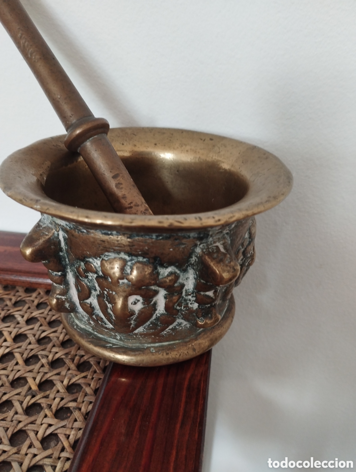 Antig&uuml;edades: Mortero almirez bronce