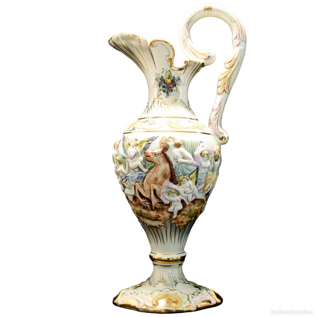 Antiquit&eacute;s: Jarra de porcelana de Alcoba&ccedil;a de gran tama&ntilde;o