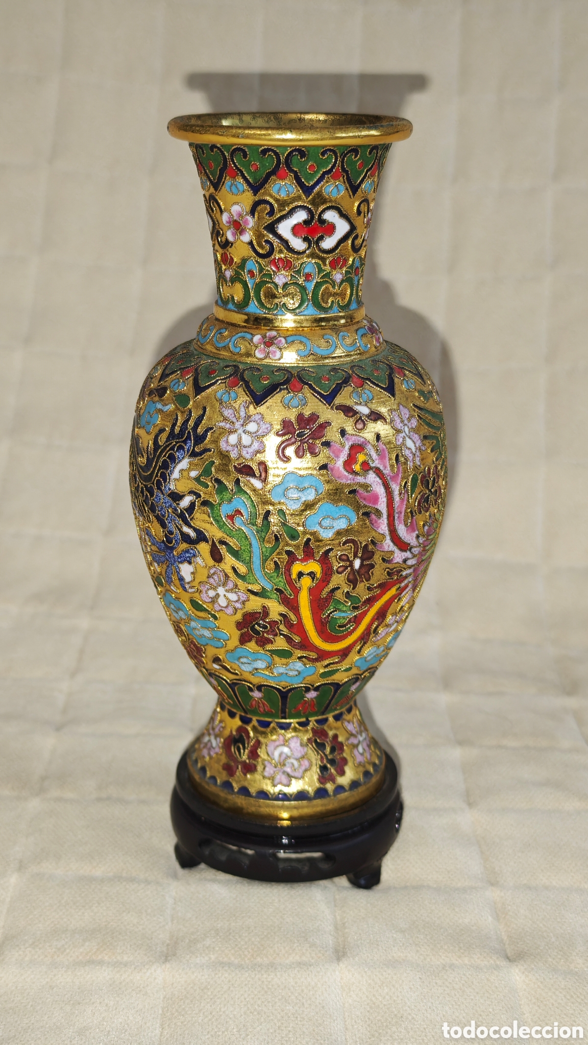 Antig&uuml;edades: Jarr&oacute;n cloisonne de estilo chino - Foto 2