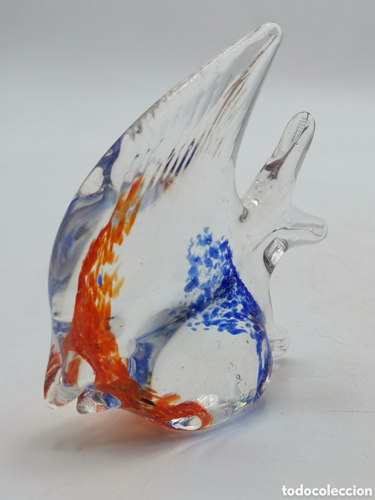 Antig&uuml;edades: BONITA FIGURA PEZ REALIZADA EN CRISTAL DE MURANO