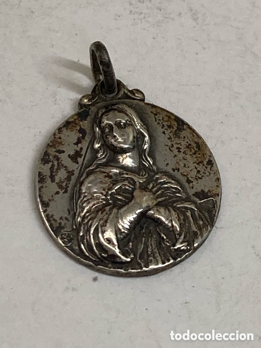 Antig&uuml;edades: Medalla de plata religiosa C588