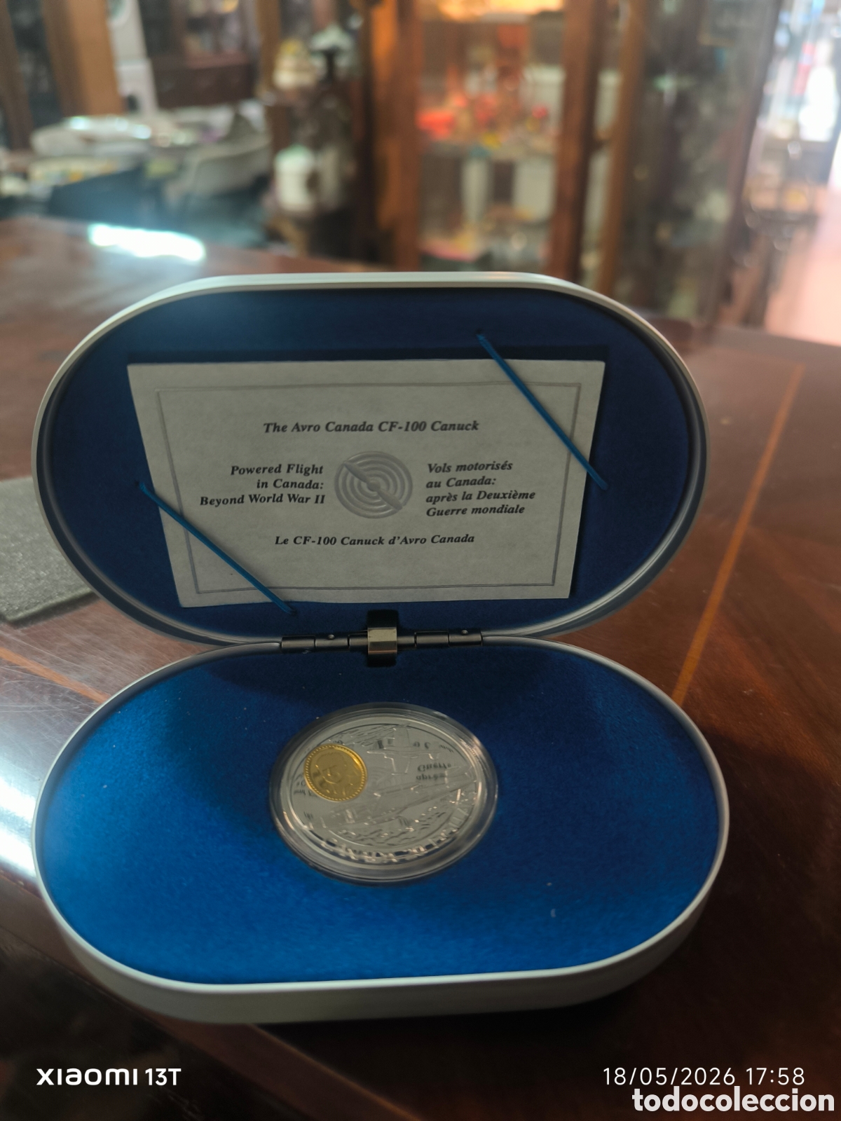 Antig&uuml;edades: Moneda de plata CF 100 Canad&aacute;