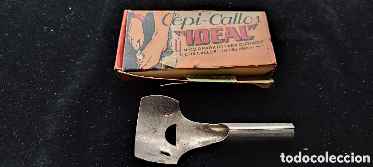 Antig&uuml;edades: Antigua caja de Cepi-Callos Ideal con cortador de callos
