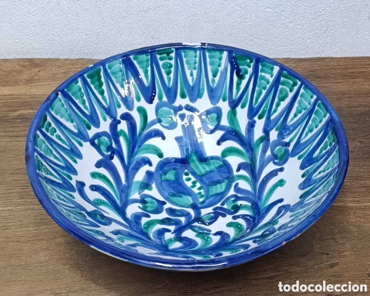 Antig&uuml;edades: MUY BONITO CUENCO O LEBRILLO DE CER&Aacute;MICA DE FAJALAUZA