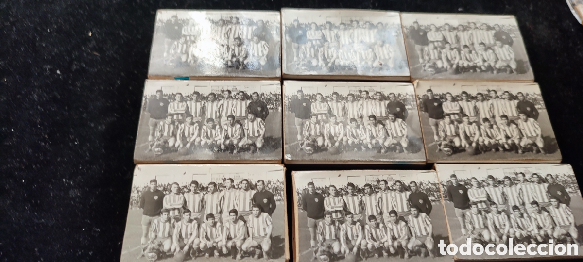 Antig&uuml;edades: Lote de 9 antiguas cajas de cerillas del Real Betis Balompi&eacute;