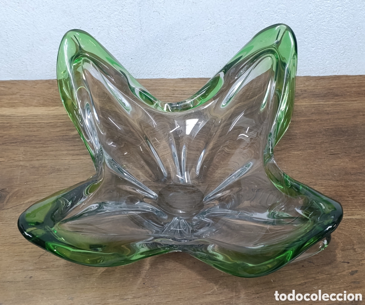 Antig&uuml;edades: MUY BONITO CENTRO DE MESA DE CRISTAL SOPLADO DE MURANO. VINTAGE A&Ntilde;OS 60/70.