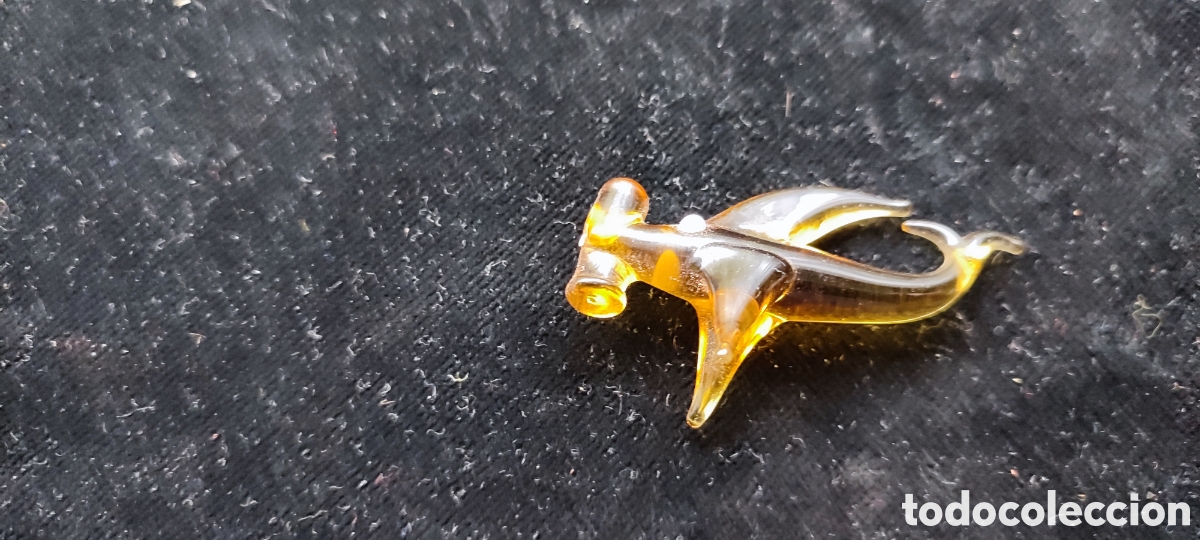 Antig&uuml;edades: Figura de tibur&oacute;n martillo de cristal de Murano