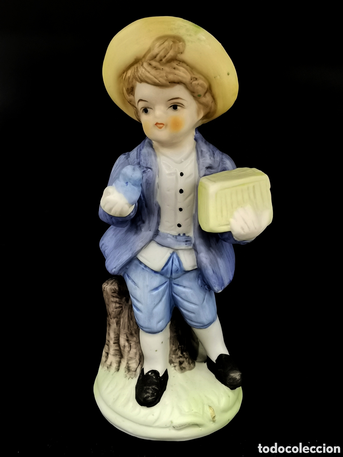Antiquit&eacute;s: ANTIGUA FIGURA DE PORCELANA NI&Ntilde;O