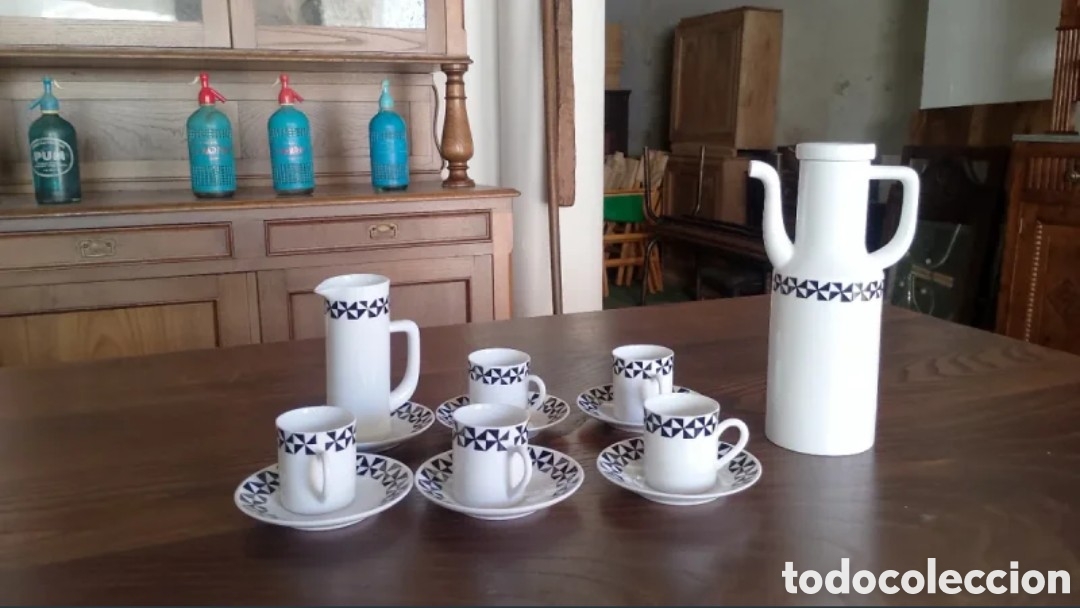 Antig&uuml;edades: Juego Caf&eacute; Castro Sargadelos