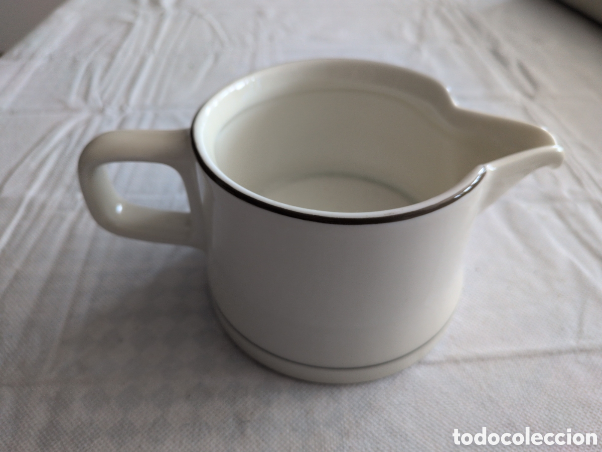 Oggetti Antichi: Lechera antigua de porcelana Bidasoa 80. Espa&ntilde;a.