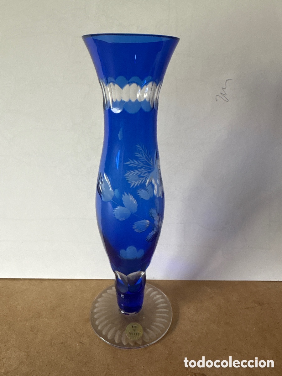 Antiquit&eacute;s: Jarr&oacute;n cristal soplado Polonia (A23)