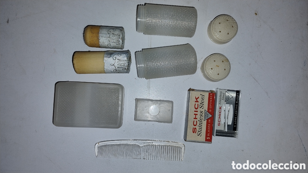 Antig&uuml;edades: Estuche de aseo caballero antiguo - Foto 2