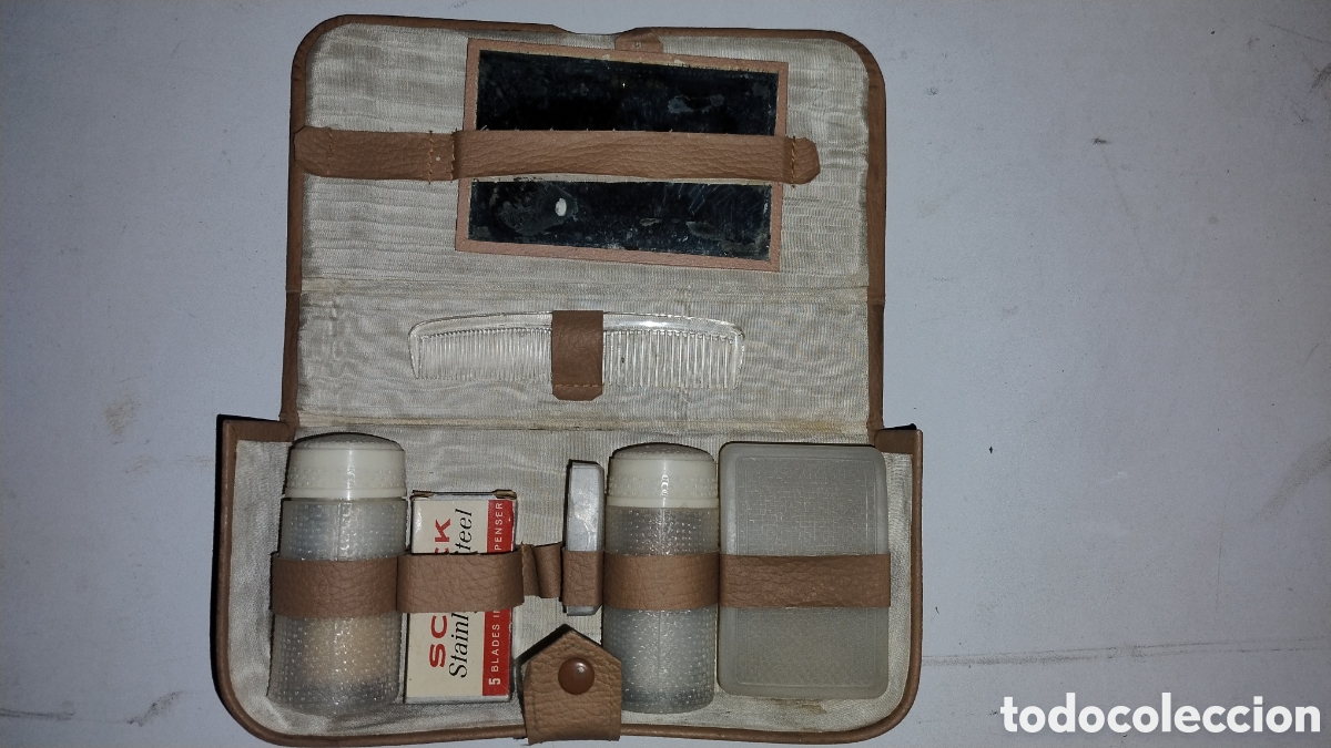Antiquit&auml;ten: Estuche de aseo caballero antiguo