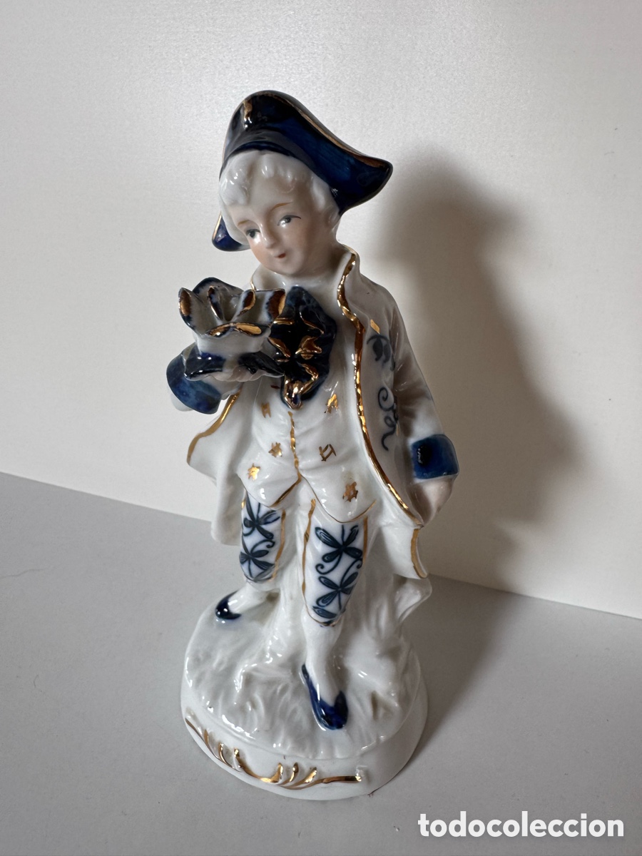 Antig&uuml;edades: PAREJA DE FIGURAS DE PORCELANA - Foto 3