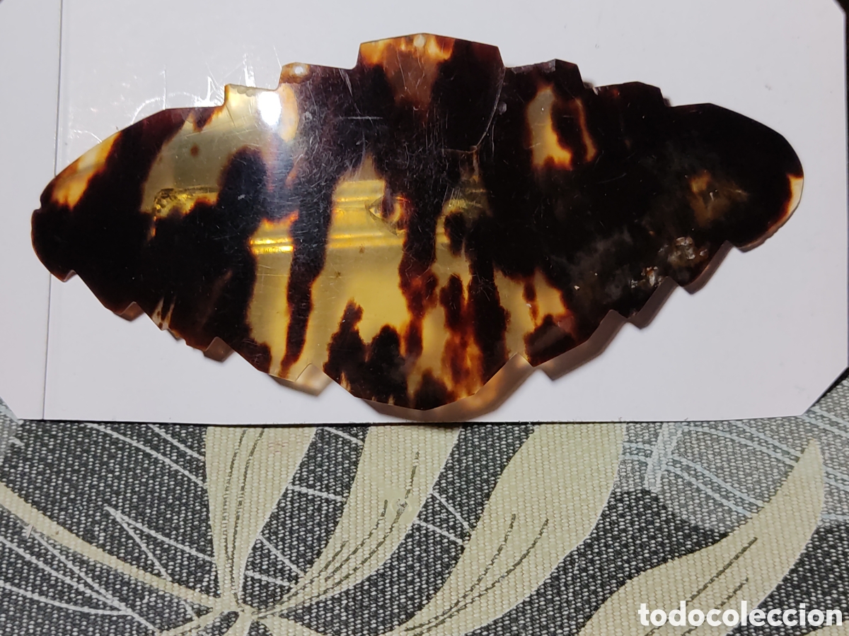 Antig&uuml;edades: Horquilla,pinza,coletero de carey para el pelo.