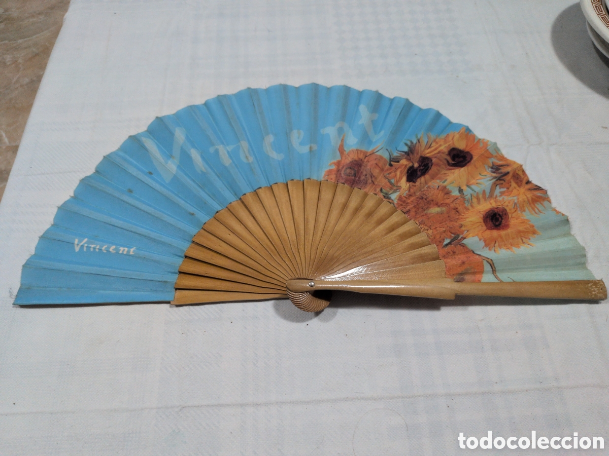 Oggetti Antichi: Antiguo abanico Vincent Van Gogh
