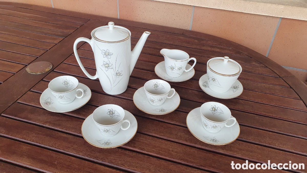 Antiquit&eacute;s: Juego de caf&eacute; antiguo (a&ntilde;os 60) Santa Clara.Vigo