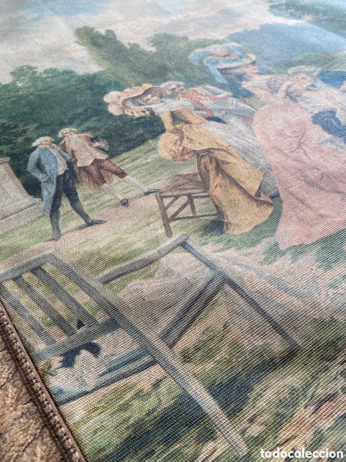 Antig&uuml;edades: Tapiz Rococ&oacute; de escenas galantes - Foto 7
