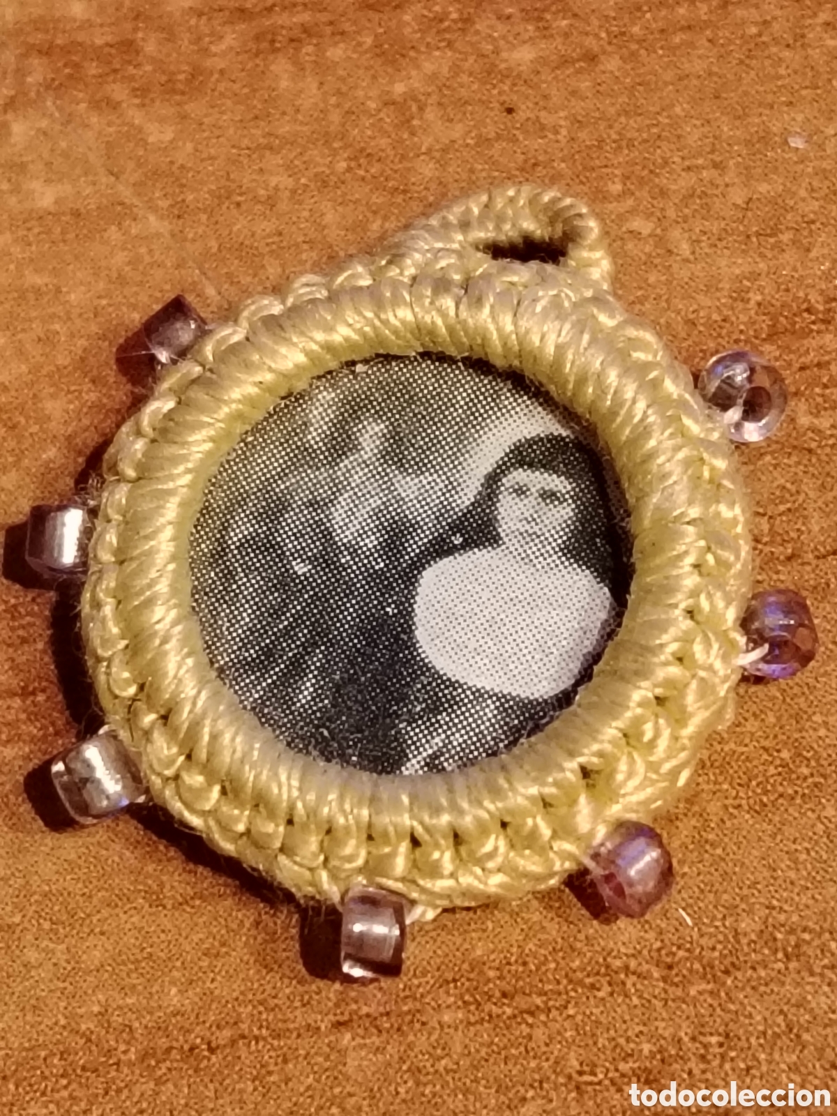 Antig&uuml;edades: Relicario beata Maria Dominica Mazzarello siglo XIX