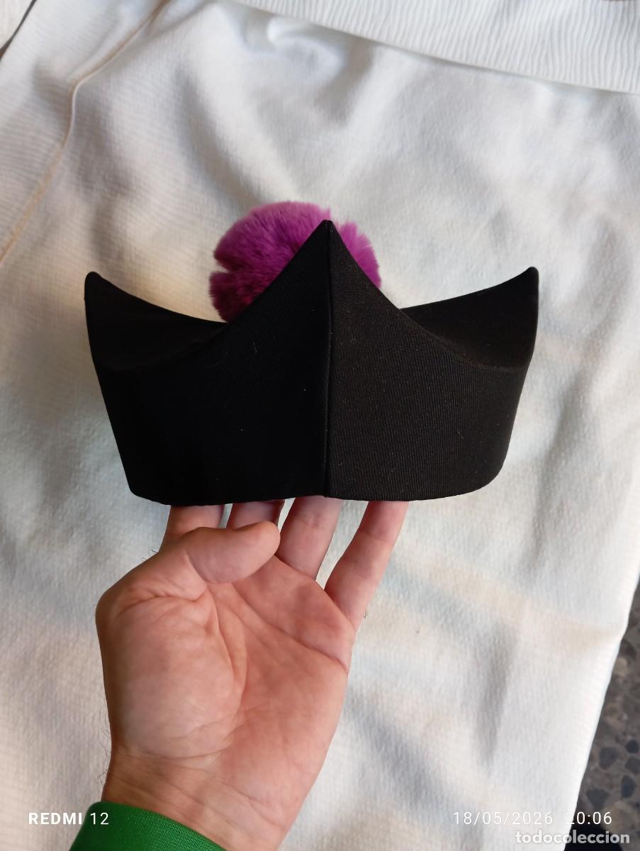 Antiquit&eacute;s: Bonete espa&ntilde;ol gorro cura p&aacute;rroco sacerdote