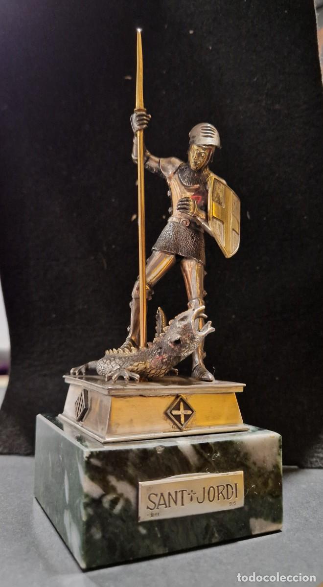 Antig&uuml;edades: San Jordi de plata de ley 925.