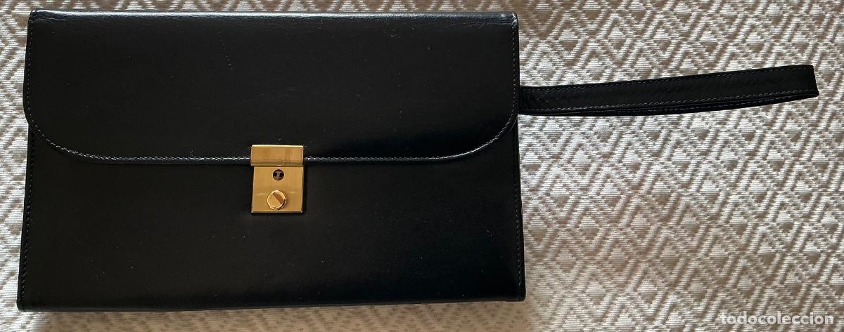 Antiques: Organizador de Viaje/ cartera de mano/ Clutch Vintage PECAR&Iacute; Bogot&aacute; - Cuero Leg&iacute;timo Impecable