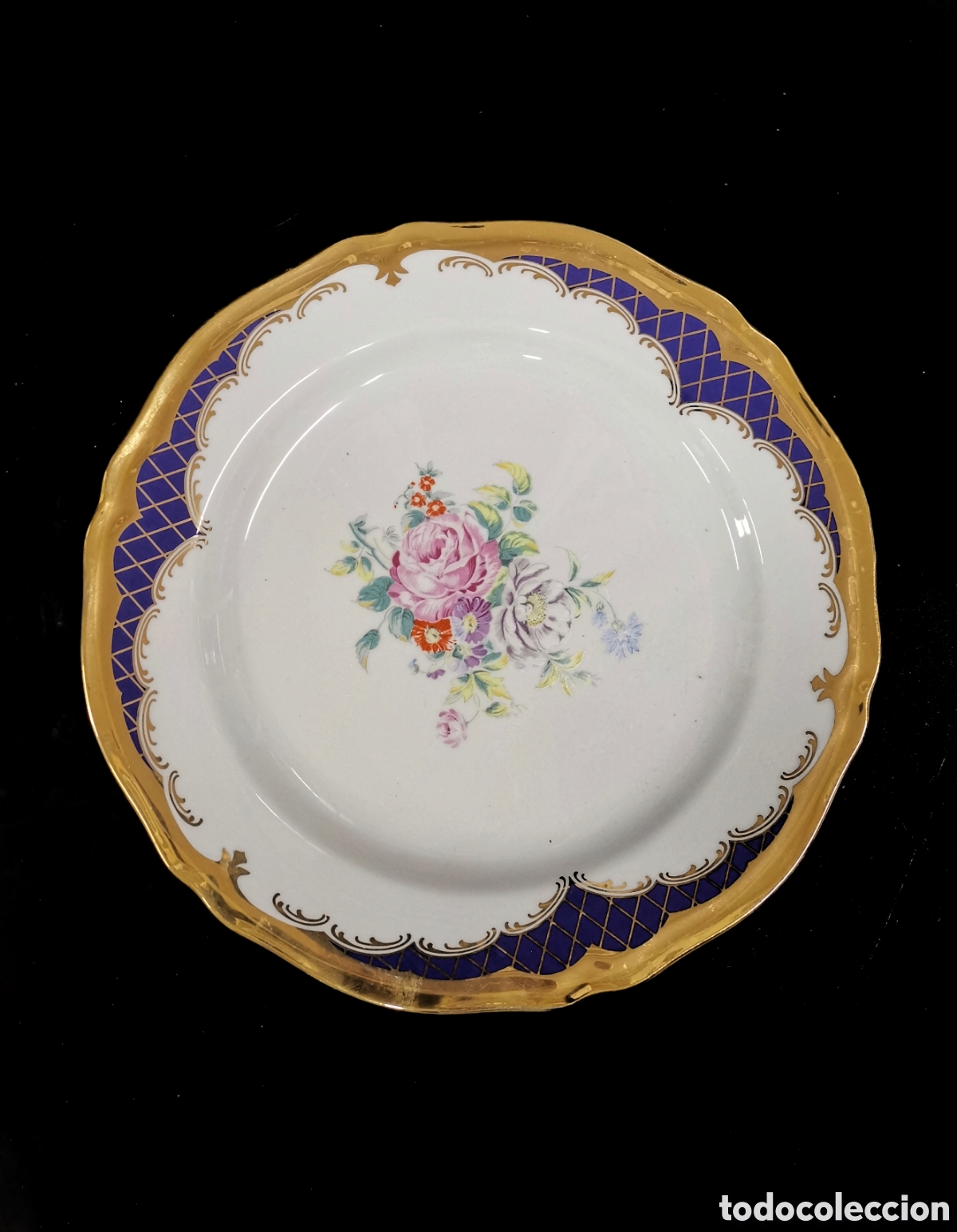 Antig&uuml;edades: MAGN&Iacute;FICO PLATO DE PORCELANA ROYAL COLLECTION