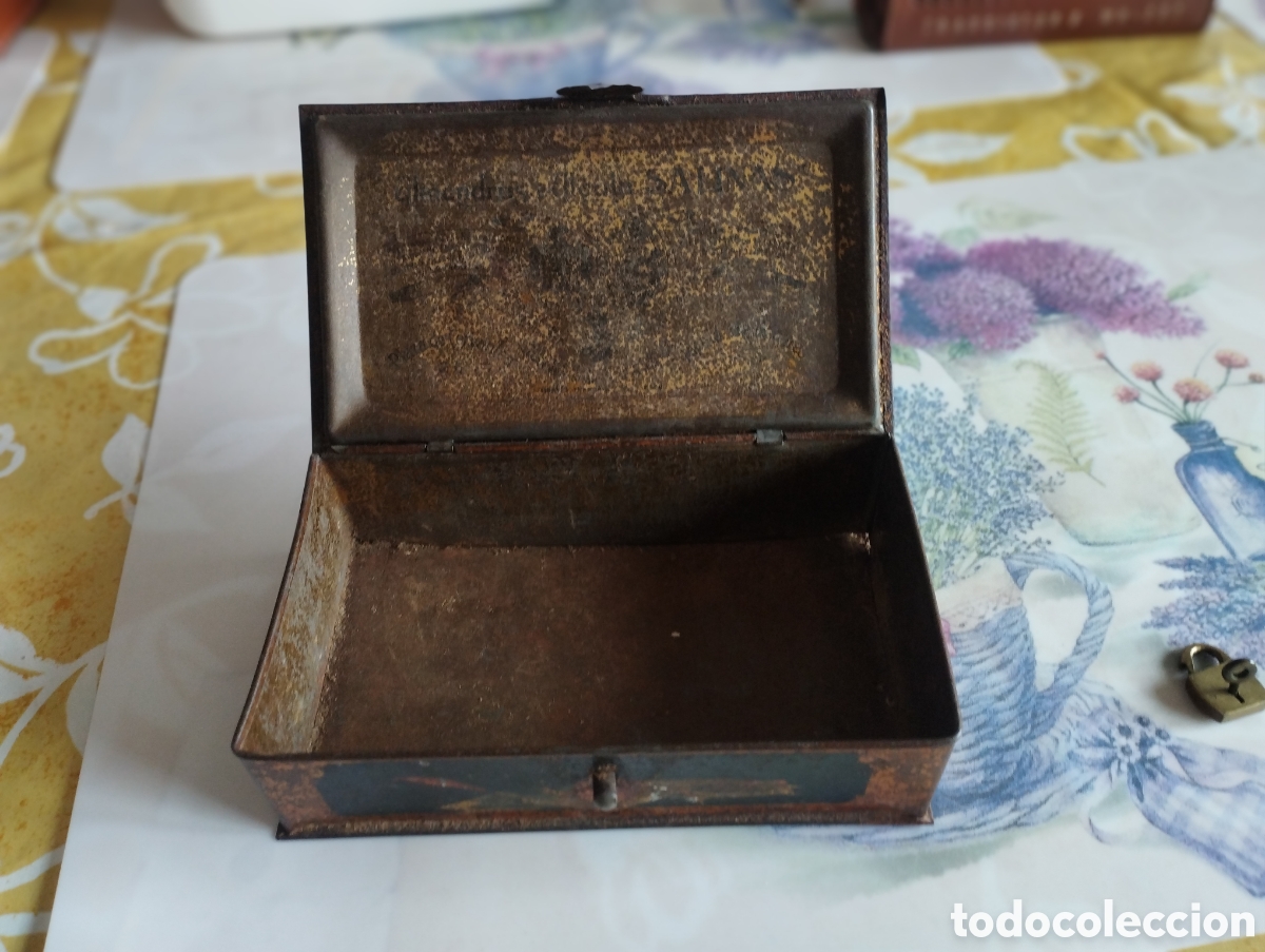 Antig&uuml;edades: ANTIGUEDAD CAJA ALMENDRAS ALCALA SALINAS - Foto 9