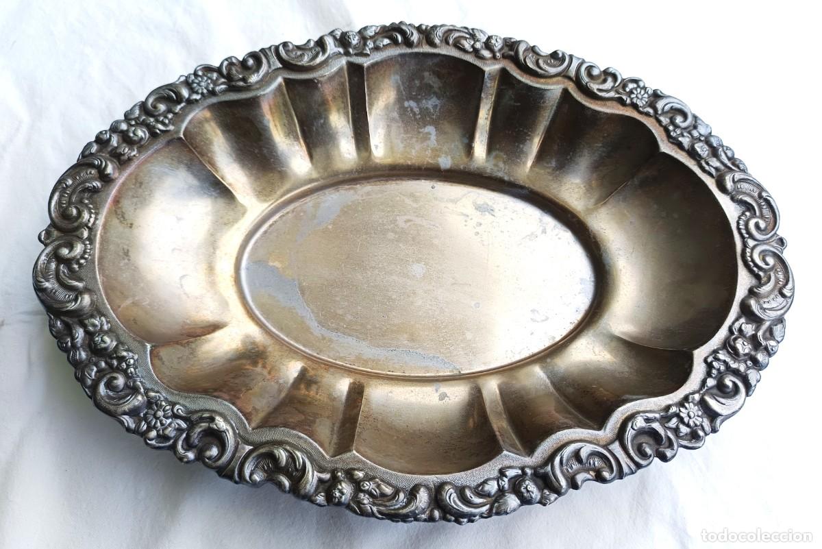Antig&uuml;edades: Bandeja - Plateado, Peltre, Zinc t&eacute;cnico Francia - 1960-1970